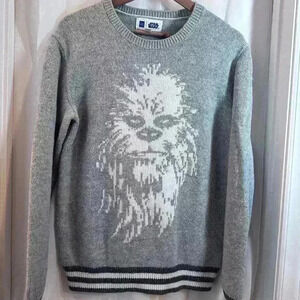 Star Wars Grey Chewbacca Holiday Sweater